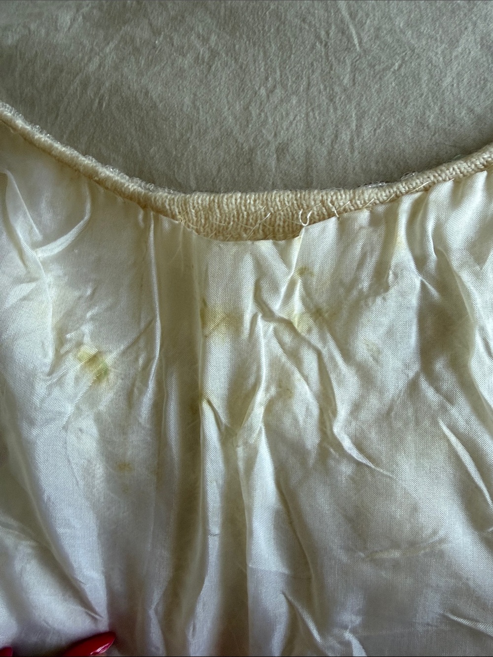 Vintage Handmade Haute Couture Beaded Ivory Sequin Top 100% Wool Size 36 - Picture 12 of 15